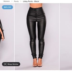 Fashion nova leather pants